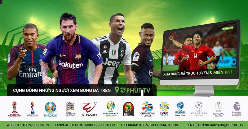 90 Phut TV - Kênh cung cấp link xem bóng đá trực tiếp hoàn toàn miễn phí